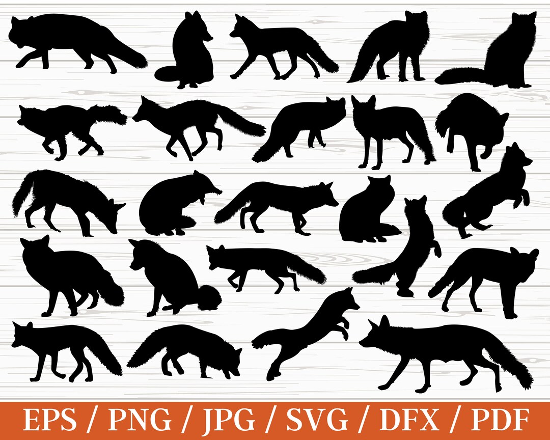 Fox SVG Bundle Cute Fox Svg Png Sitting Sleeping Standing - Etsy Ireland