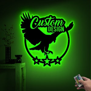 Custom Logo Sign with LED Lights, Metal Logo Sign, Custom Your Text, Personalized Business Sign, Custom Your Own, Housewarming Gift image 9