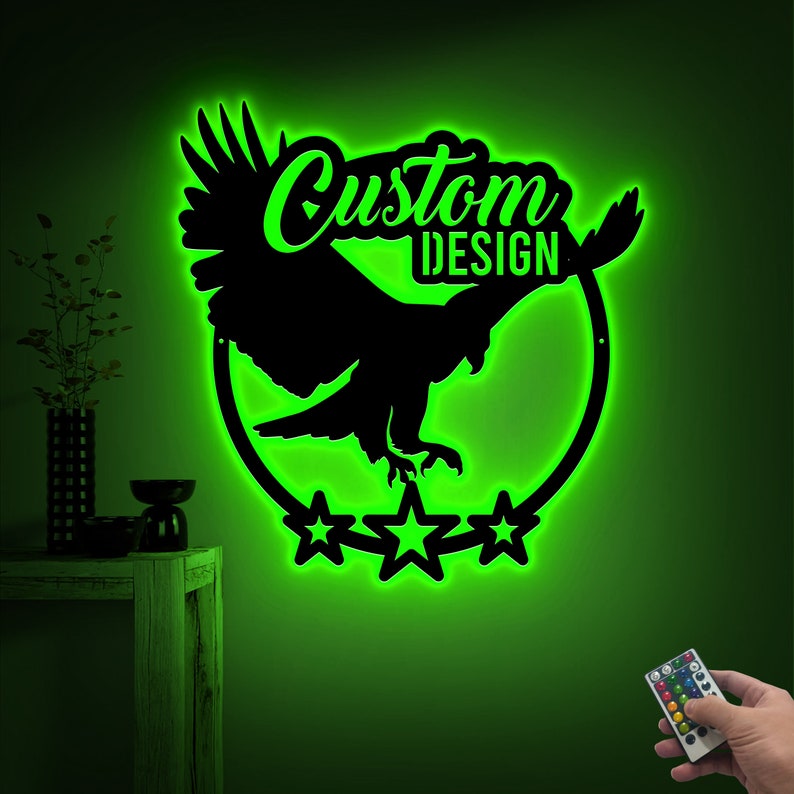 Custom Logo Sign with LED Lights, Metal Logo Sign, Custom Your Text, Personalized Business Sign, Custom Your Own, Housewarming Gift image 9