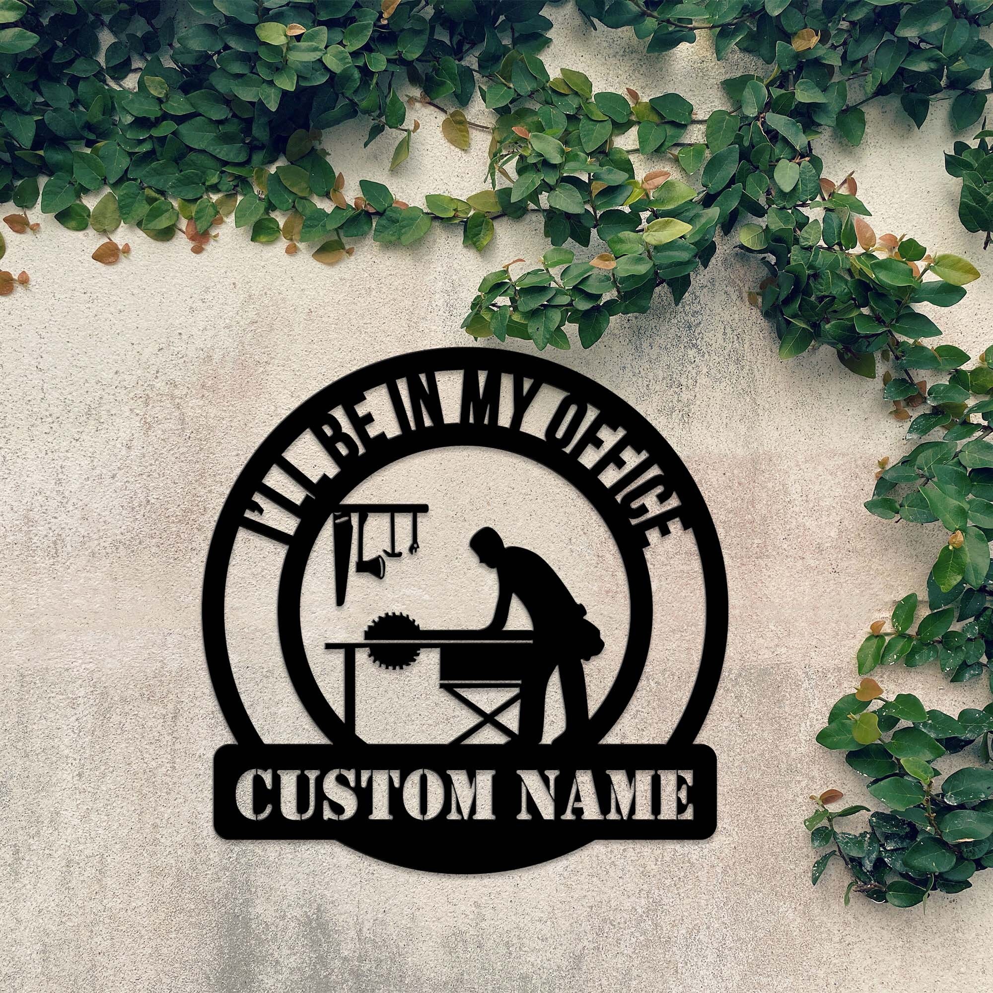 Custom Carpenter Metal Sign With LED Lights, Woodworking Decor - Etsy