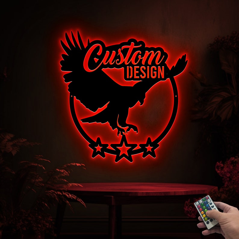 Custom Logo Sign with LED Lights, Metal Logo Sign, Custom Your Text, Personalized Business Sign, Custom Your Own, Housewarming Gift image 6