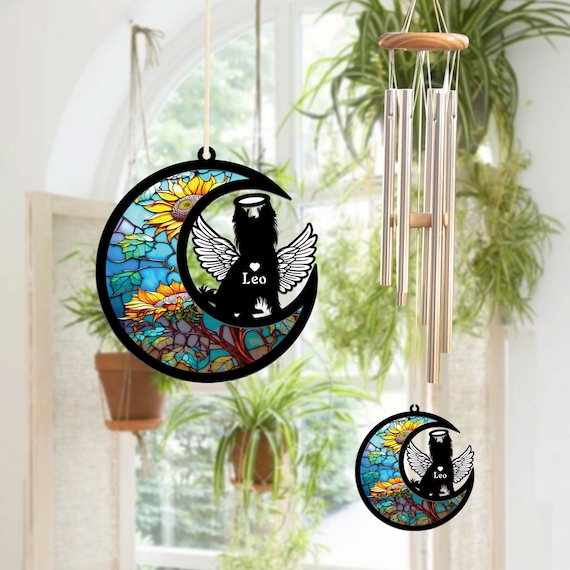 Carillon éolien Pour Extérieur, 81,3 Cm, Motif Feuille Porte