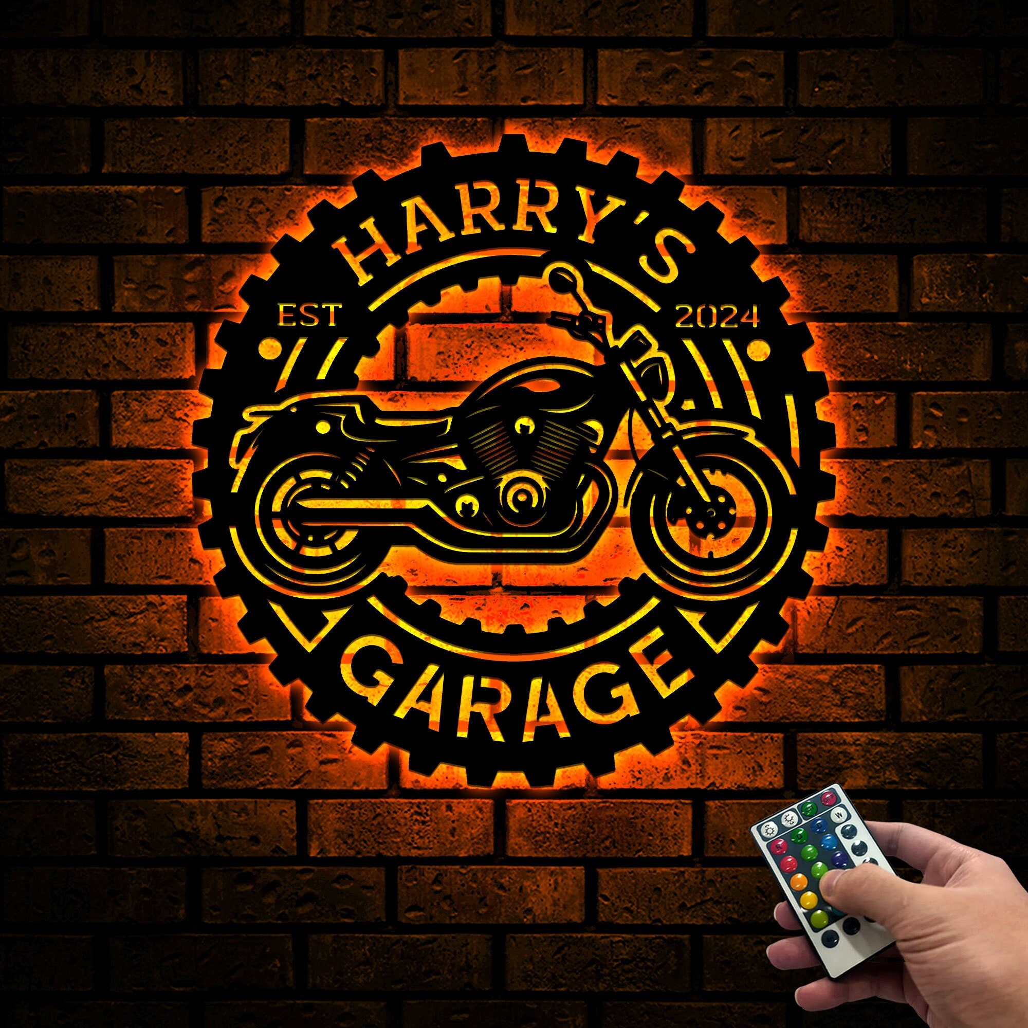 Neon Sign Motorcycle - Etsy