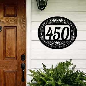 Personalized House Number Sign with Led Lights, Address Numbers Sign, Metal Address Sign, Address Plaque, Modern Address Sign, House Decor