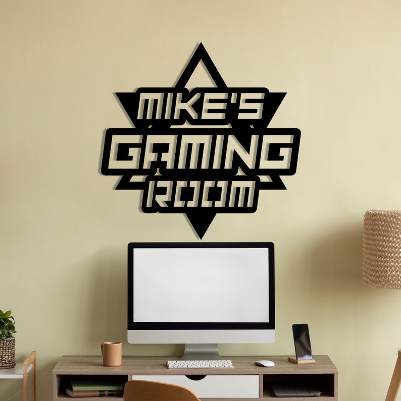 Gamer Name Sign Personalized LED Gaming Room Sign, Custom Gamer Name, Metal Art - Etsy