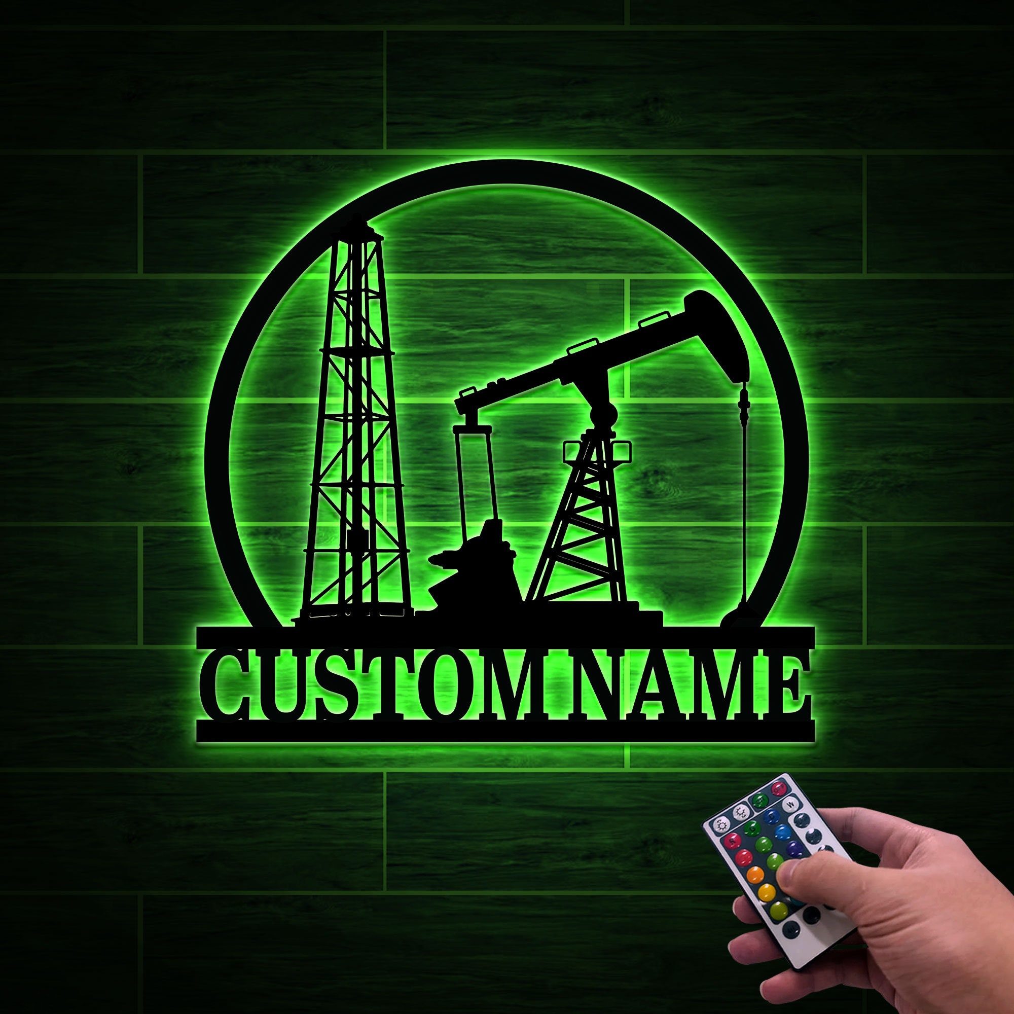Derrickhand Custom Oil Field Metal Sign With LED, Personalized Derrickhand Gift - Etsy