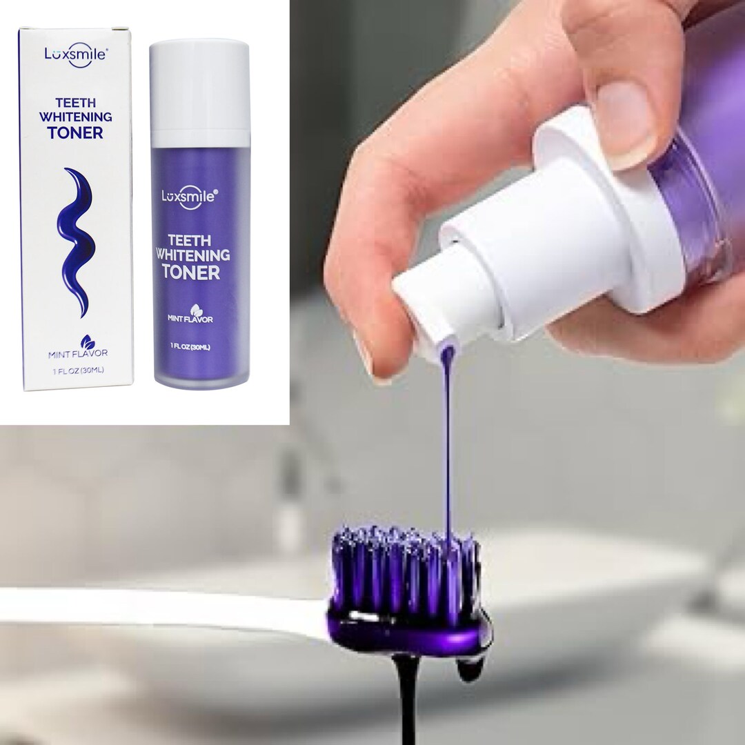 LUXSMILE V34 Colour Corrector Toothpaste Toner, Zero Sensitivity. Teeth ...
