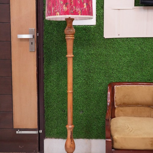 Solid Wooden Floor Lamp with Shade A Great Floor Lamp Decorations shops Item for Your Home Décor, Office, Living Room