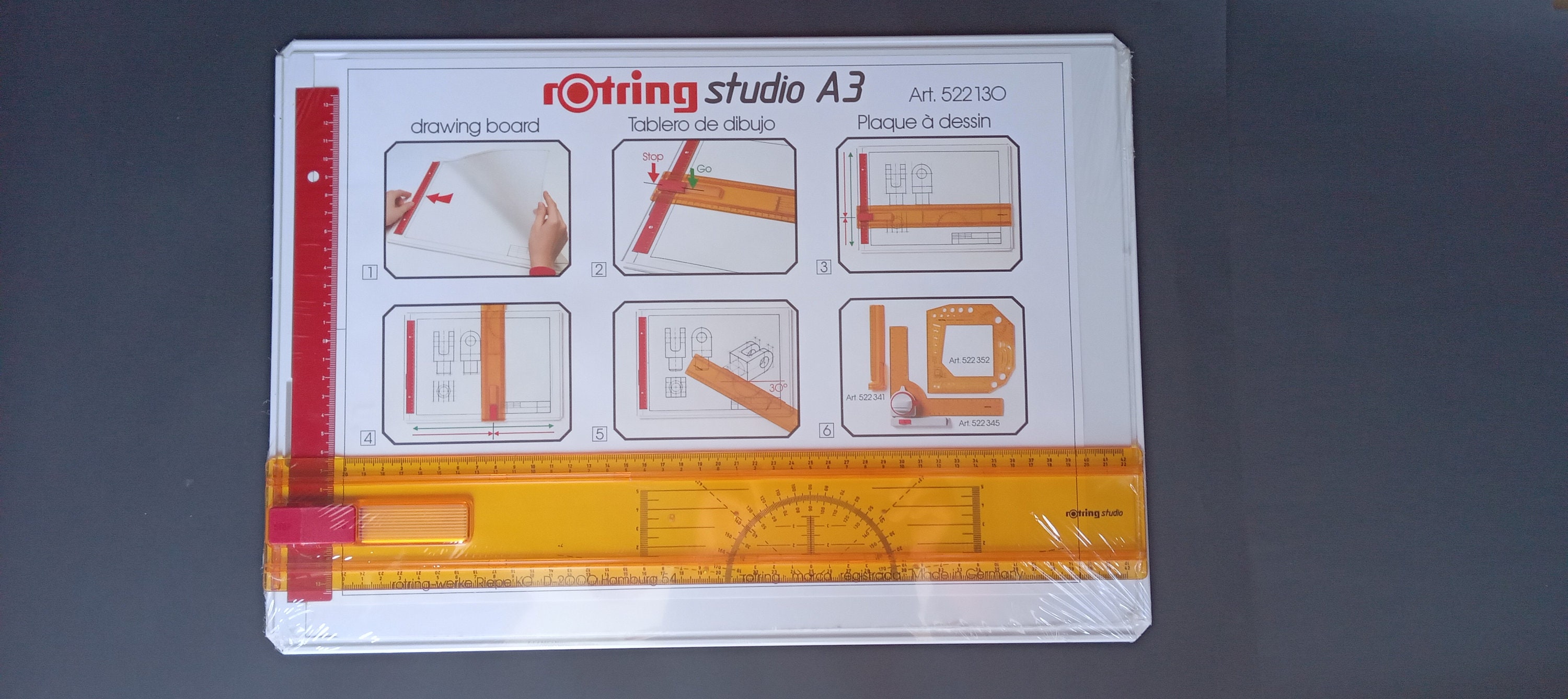 Vintage Rotring Studio A3 Drawing Board Art. 522 130 New Original With  Fabric Carry Bag 