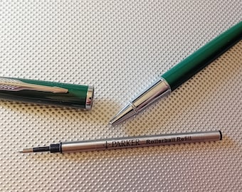 Buy Rollerball Parker Pen Metall Body Color Green and Silver Has