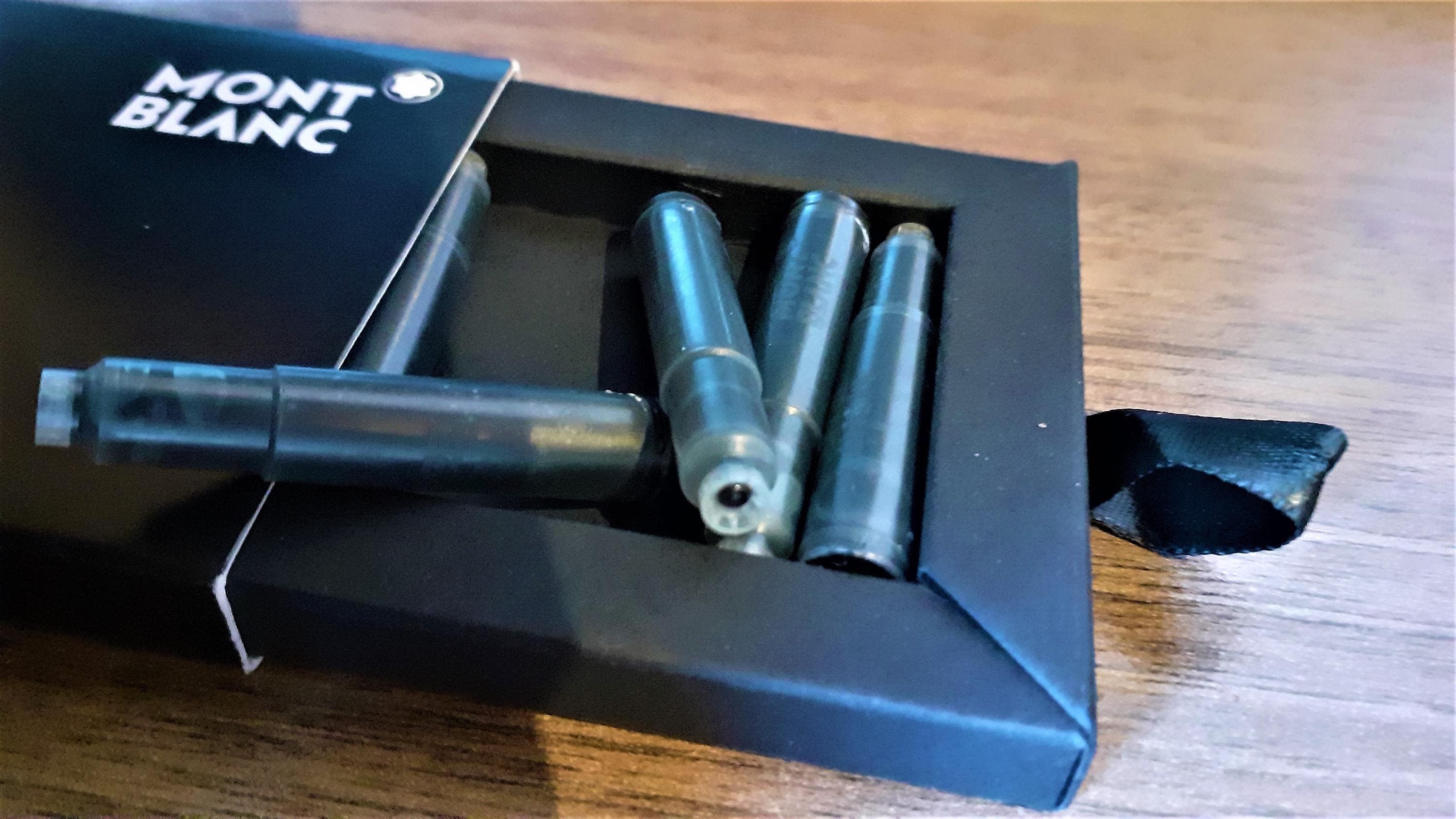 One New Original Mont Blanc Inck Cartridge With a Metall