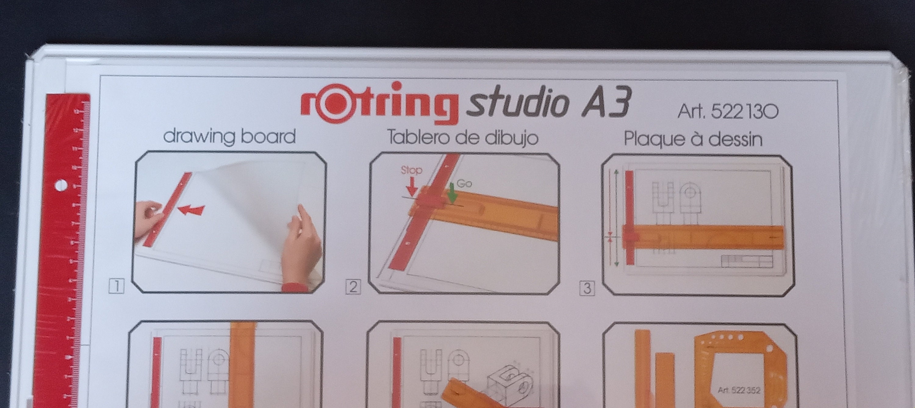 Vintage Rotring Studio A3 Drawing Board Art.522 130 New Old Stock