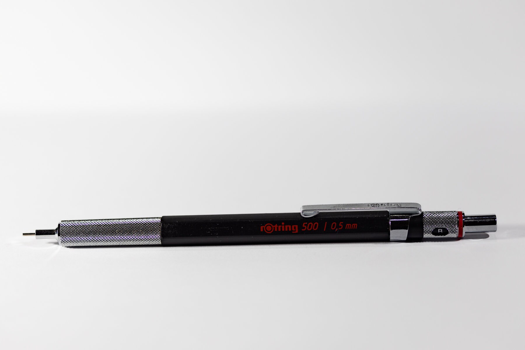 ROtring Tikky Mechanical Pencil Set, HB 0.7 Mm, Burgundy, Includes 12 Leads And Eraser