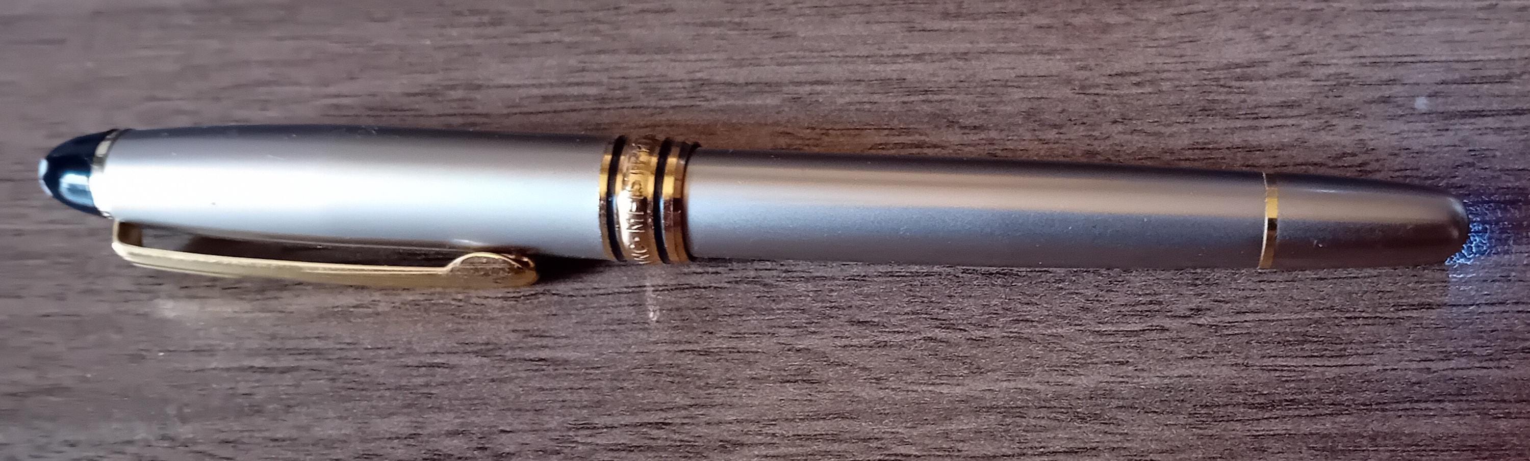 モンブランシルバー万年筆 ゴールドクリップ