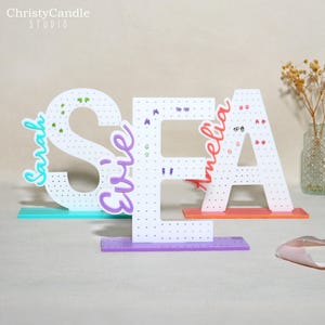 Personalized Earring Holder - Acrylic Jewelry Organizer, Custom Jewelry Stand with Name, Birthday Gift for Her, Gifts for Teenage Girls