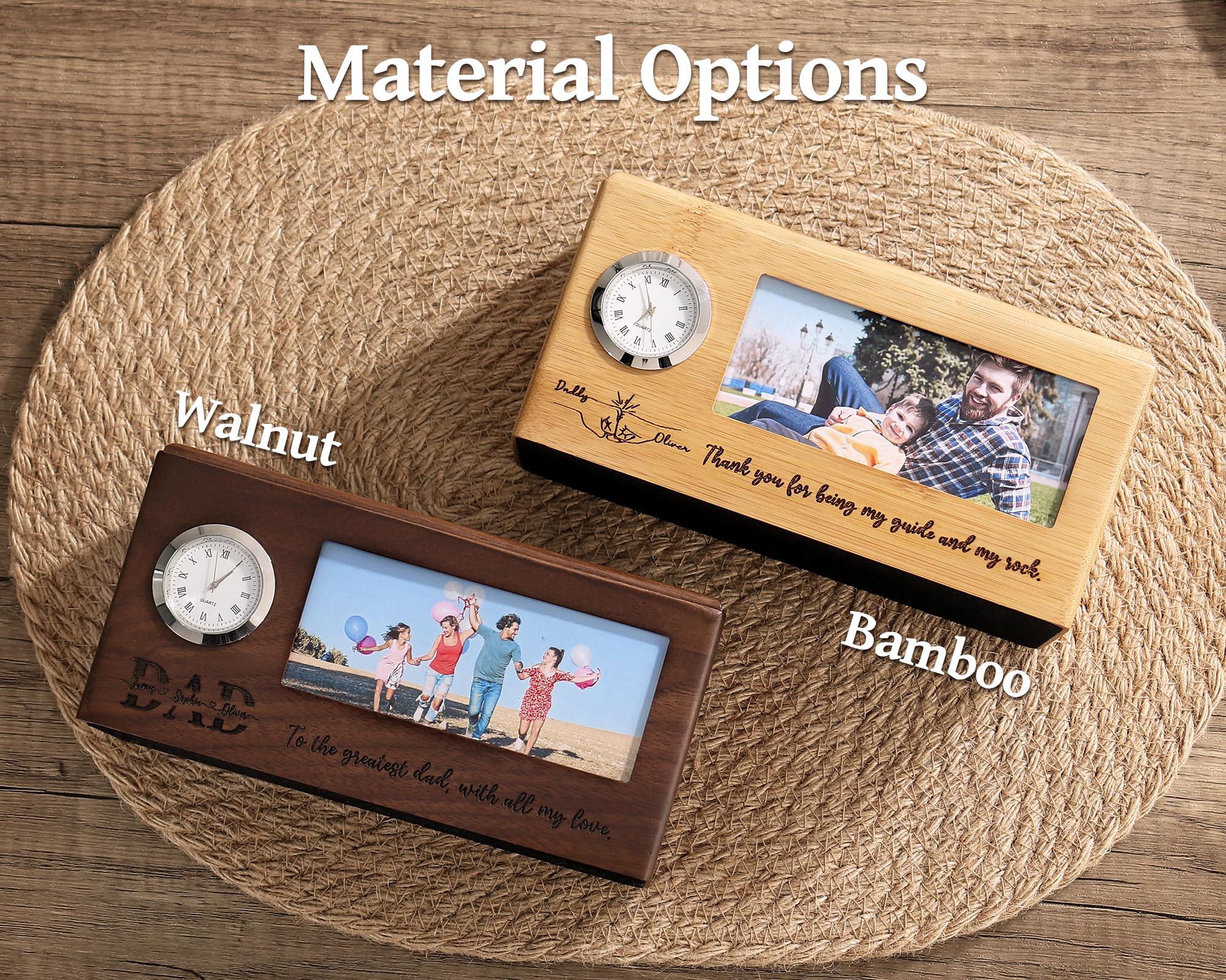 Cyclock : Horloge De Bureau à Poser En Bois Naturel