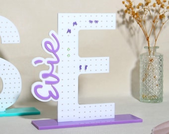 Personalized Earring Holder - Custom Jewelry Stand with Name, Acrylic Jewelry Organizer, Gifts for Teenage Girls, Birthday Gift for Her