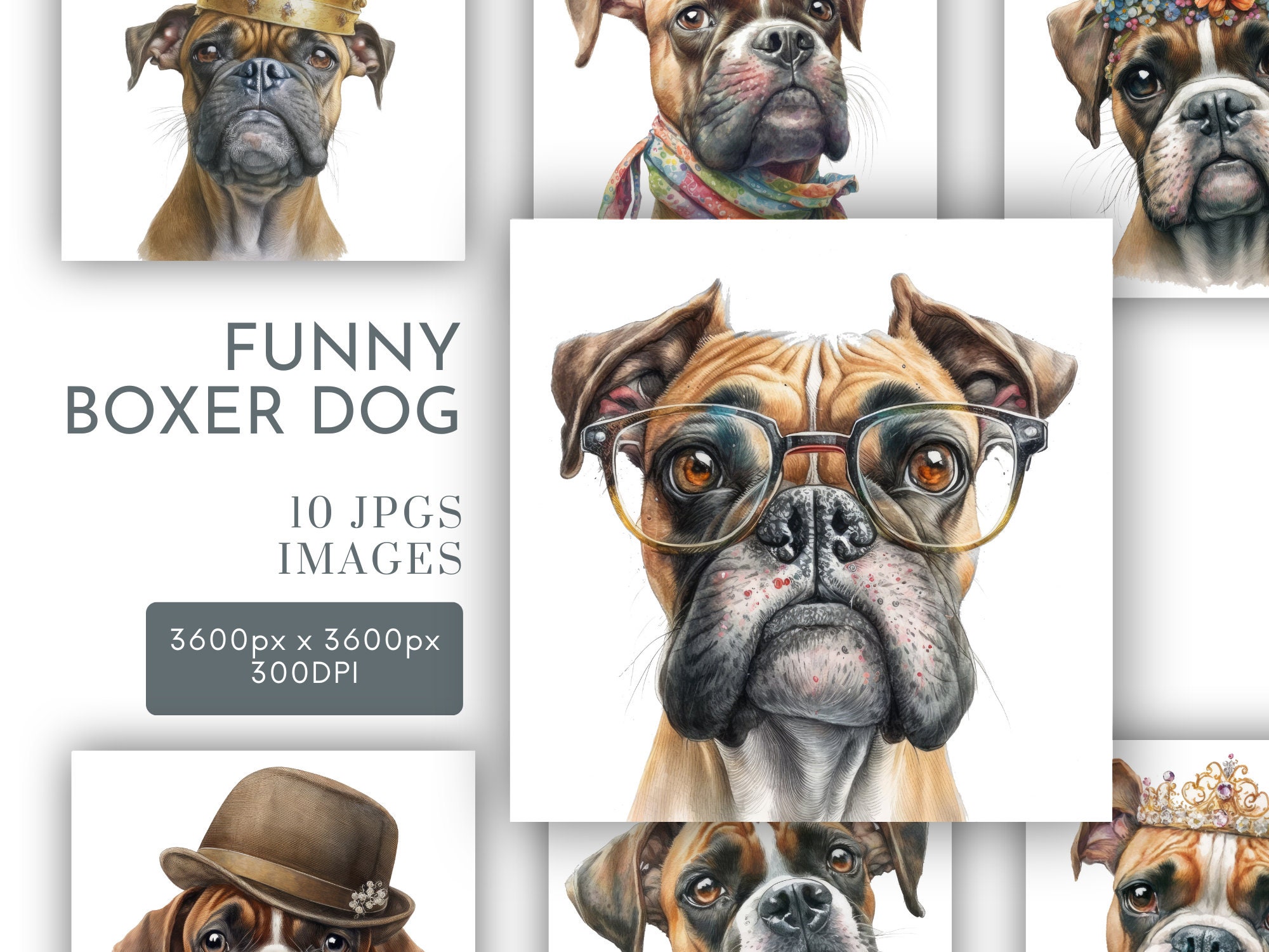 Boxer dog cheap with hat