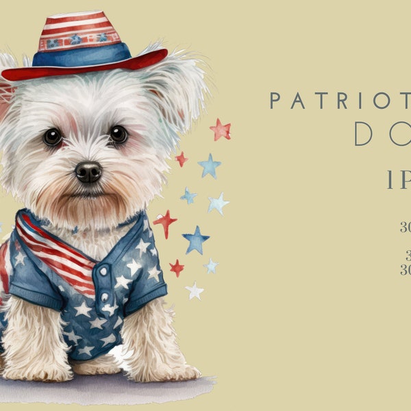 Independence Day Clipart, 4th July Dog Clipart , Patriotic Clipart , Independence Day Clipart , Dog Clipart PNG Red White Blue Clipart