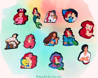 The little mermaid princess cute jibbitz charm for crocs