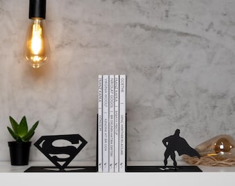 Super Hero Metall Buchstützen, Metall Decor, Metall Kunst, Geschenk, Stern.Best Geschenk aller Zeiten, Star Buchstütze, Super Hero Buchstützen, Weihnachtsgeschenk, Bücherwürmer