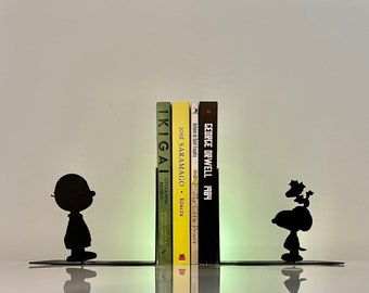 Snoopy Boekensteunen, Snoopy Metal Decor, pinda Metal Art, charlie brown Gift, woodstock Gift, snoopy Gift Decoratie, pinda Boekensteunen