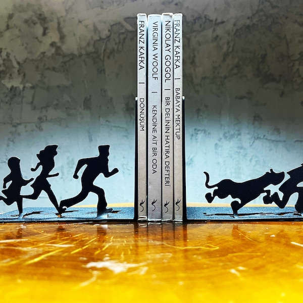 Scooby-Doo Metal Bookends, Metal Decor, Metal Art, Gift , Best Gift Ever, Best Decoration, books holder, Bookwors, Library, Chrismas Gift