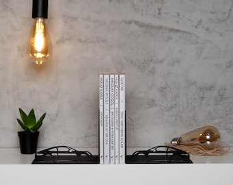 Fermalibri per auto, decorazioni in metallo, arte in metallo, regalo, regalo per auto, decorazione regalo per auto, fermalibri per auto, regalo per auto da corsa, regalo per lui, regalo per amanti delle auto