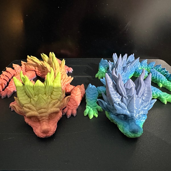 2 bébés Dragon articulés en impression 3D