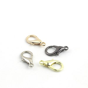 16 mm 18 mm Jewelry Carabiner Chain Clasp Bracelet C1KVTeardrop