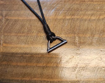 Cord necklace for smartwatch or classic wristwatch with D-ring