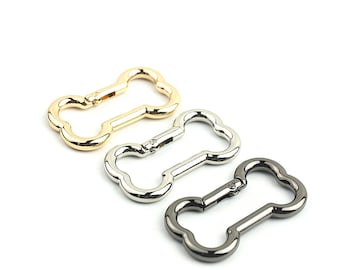 Bone shaped carabiner carabiner hook key ring bone