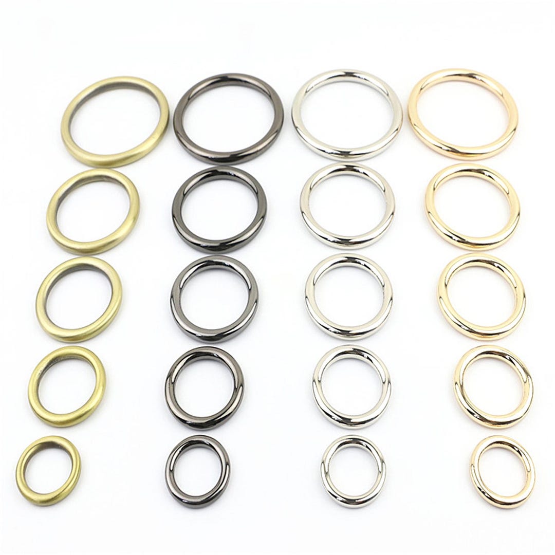 Round Metal Rings in 15–38 Mm – Sturdy Zinc Alloy for Bags, Keychains ...