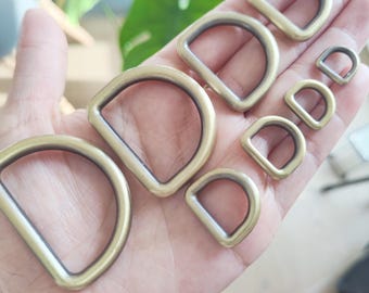Metal D-rings – sturdy & versatile for bags, keychains, DIY projects, leather crafts, CZDRing