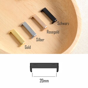 Adaptador metálico para Fitbit Versa 3/4 Sense 1/2 (para pulsera Fitbit) – Conector de cambio rápido – Conectores de acero inoxidable AFV imagen 6