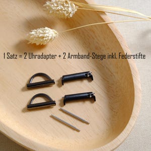 Fitbit Versa 2 – Adapter Set for DIY Bracelet & Pocket Watch – Stainless Steel Connector including Spring Pins AFV AZ8 image 6