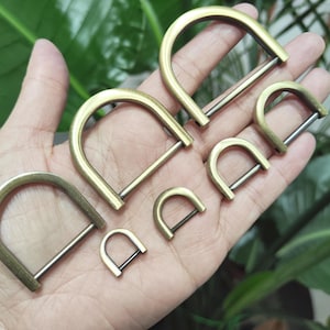 Fibbia a D in metallo con chiusura a vite – varie misure per borse, tracolle e progetti fai da te Shackle C9D