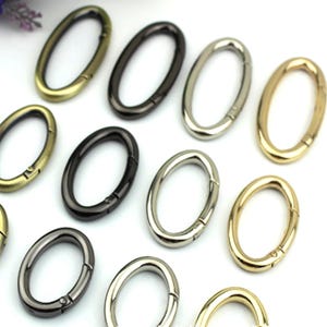 Oval Carabiner Snap Hook Round Key COval