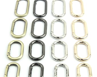 Oval metal carabiner – sturdy carabiner hook, ring carabiner for bags, keychains, jewelry & DIY projects. CLangkreis