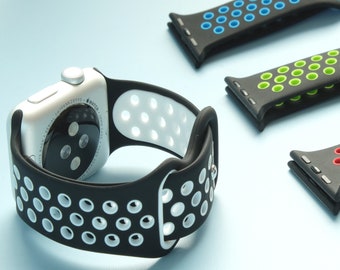 Bracelet Apple Watch en silicone série 1 2 3 4 5 6 7 8 9 M07