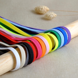 Elastische flache Schnürsenkel Schuhbänder Sport Freizeit 5.5