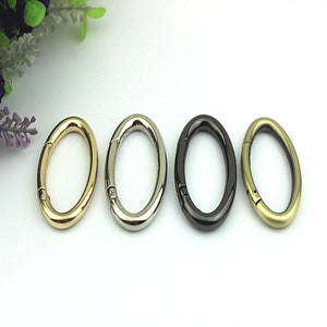 Oval Carabiner Snap Hook Round Key COval