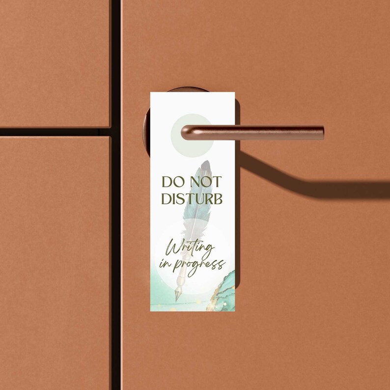 Do Not Disturb Printable Sign Printable Door Hanger Writing - Etsy