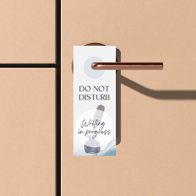 Do Not Disturb Printable Sign Printable Door Hanger Writing - Etsy