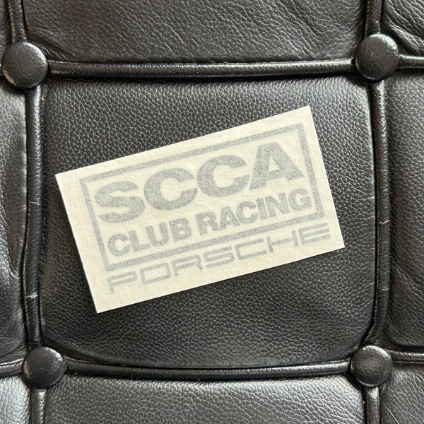 Club Racing Porsche Sticker Flat SIX IMSA Fuchs rim vintage classic old school sticker air-cooled Racing Edition 356 911 914 962 964