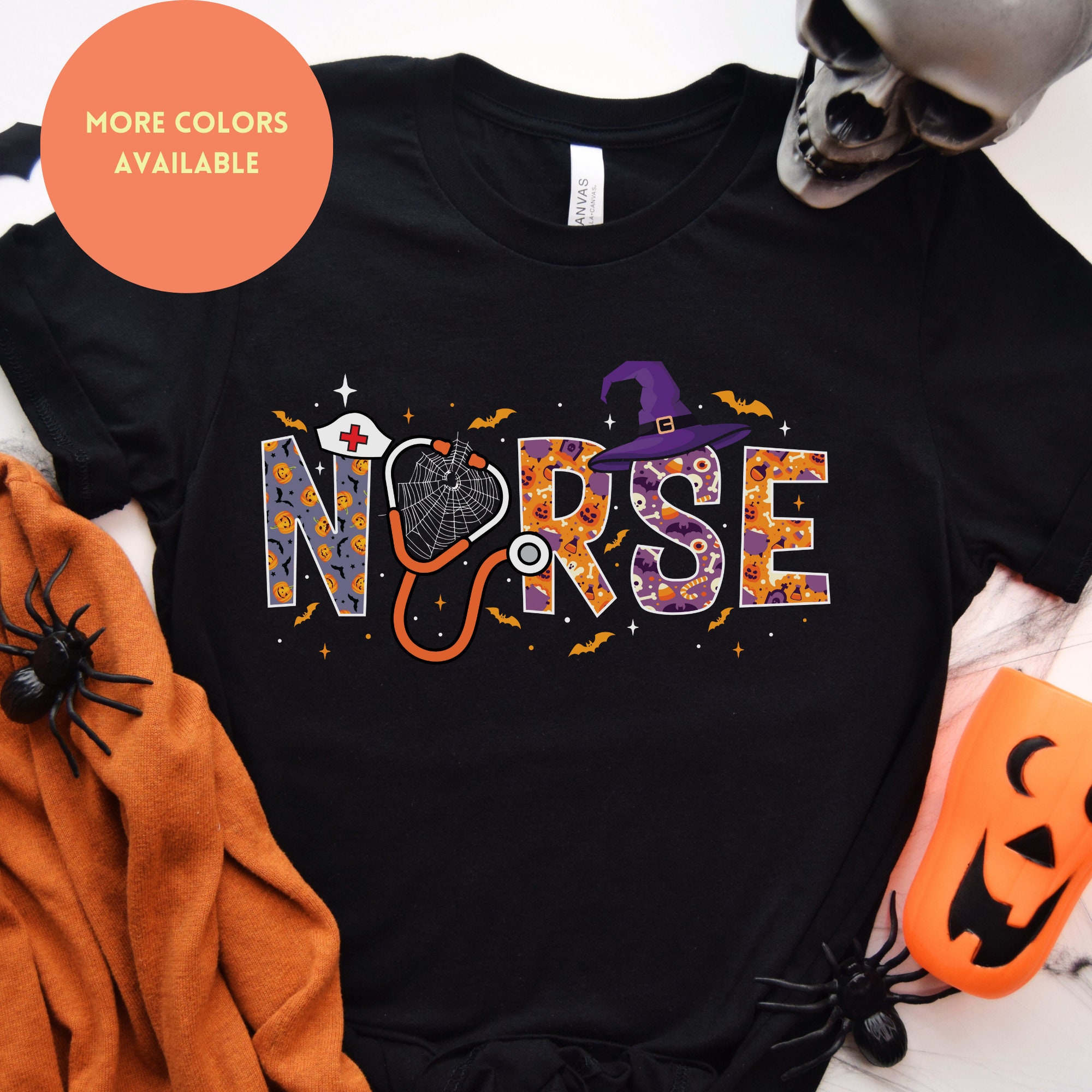 Discover Spooky Nurse Shirt, Halloween Nurse Shirts, Nurse Shirt, Witch Shirt, Scary Shirt, Halloween Costume, Scary Nurse Top, Nursing Gift, Oct 31.