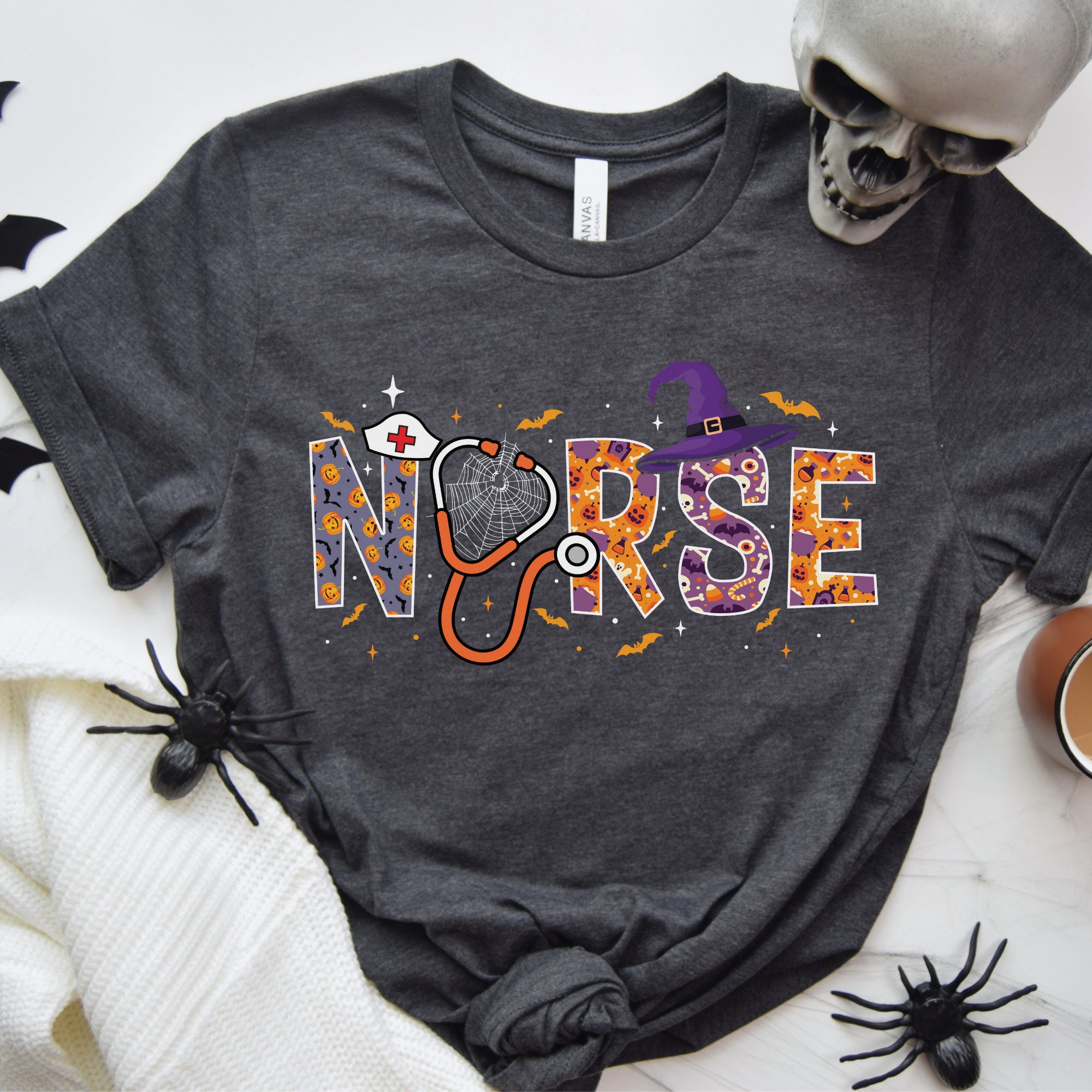 Discover Spooky Nurse Shirt, Halloween Nurse Shirts, Nurse Shirt, Witch Shirt, Scary Shirt, Halloween Costume, Scary Nurse Top, Nursing Gift, Oct 31.