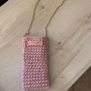Support de téléphone portable au crochet, sac à main au crochet, étui de téléphone, étui à lunettes, sac à bandoulière au crochet, cadeau de fête