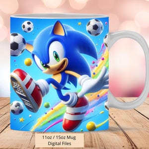 Involucro per tazza 3D con palline soniche, design a sublimazione per involucro per tazza 3D Sonic, PNG, involucro per tazza sonico da 11 once e 15 once, download digitale Download Png