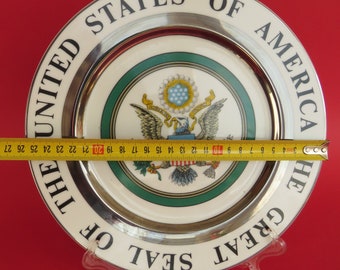 The Great Seal of United States of America Porcelain Plate - Etsy